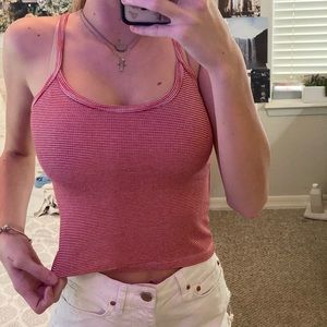 Red and White tank top